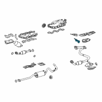 OEM Toyota Tacoma Heat Shield Diagram - 55225-04060