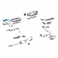 OEM 2005 Toyota Tundra Manifold Gasket Diagram - 17173-0P010