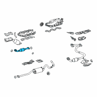 OEM 2012 Toyota Tacoma Front Pipe Diagram - 17410-0P360
