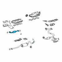 OEM 2006 Toyota Tacoma Front Pipe Diagram - 17410-0P020