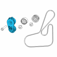 OEM 2018 Jeep Cherokee TENSIONER-Belt Diagram - 4627533AC