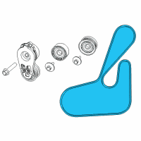 OEM 2015 Jeep Cherokee Belt-SERPENTINE Diagram - 4627534AA