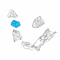 OEM 2004 Chrysler Concorde Shield-Engine Mount Diagram - 4593286AB