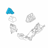 OEM 2002 Chrysler Concorde Bracket-Engine Mount Diagram - 4593245