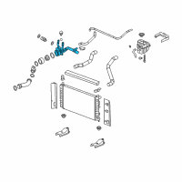 OEM Saturn Ion Housing Asm-Engine Coolant Thermostat Diagram - 12584898