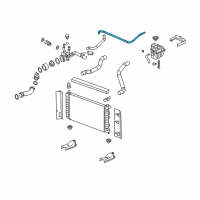 OEM 2012 Chevrolet Malibu Radiator Surge Tank Inlet Hose Diagram - 22682508