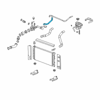 OEM Chevrolet Malibu Radiator SURGE TANK Outlet Hose Diagram - 15802561