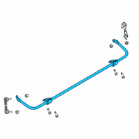 OEM Lincoln Stabilizer Bar Diagram - LB5Z-5A772-B