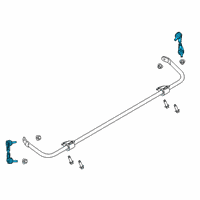 OEM 2020 Ford Police Interceptor Utility Stabilizer Link Diagram - LB5Z-5C486-A