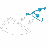 OEM Mercury Montego Socket & Wire Diagram - 6T5Z-13410-A