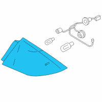 OEM Mercury Montego Tail Lamp Assembly Diagram - 6T5Z-13404-AA