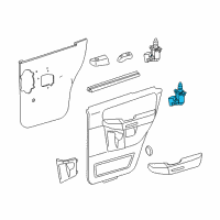 OEM Ford Freestyle Door Ajar Switch Diagram - 4L2Z-13713-AA