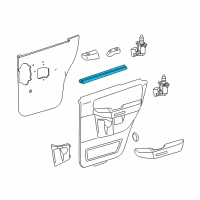OEM 2003 Lincoln Aviator Belt Weatherstrip Diagram - 8L2Z-7825861-A