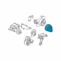 OEM 2005 Saturn Ion Front Transmission Mount Diagram - 20814995