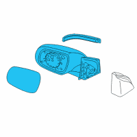 OEM 2010 Kia Rio Outside Rear View Mirror Assembly, Right Diagram - 876201G703