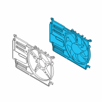 OEM BMW X1 Fan Housing Diagram - 17-42-7-617-610