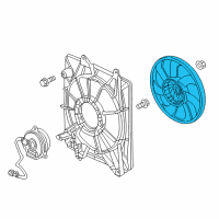 OEM 2017 Honda Fit Fan, Cooling Diagram - 38611-5R1-003