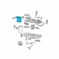 OEM 2010 GMC Canyon Heater Core Diagram - 89019085