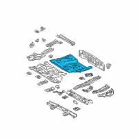 OEM 2008 Toyota Highlander Rear Floor Pan Diagram - 58311-0E903