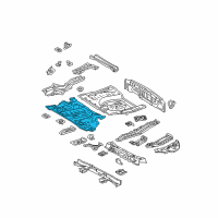 OEM 2008 Toyota Highlander Center Floor Pan Diagram - 58211-48908