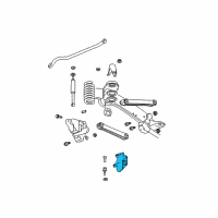 OEM 2008 Dodge Ram 3500 Front Steering Knuckle Diagram - 5086679AA