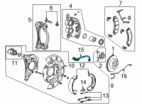 OEM 2020 Chevrolet Silverado 2500 HD HOSE ASM-RR BRK Diagram - 84952576