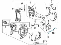 OEM 2022 Chevrolet Silverado 3500 HD Rear Speed Sensor Diagram - 84972657