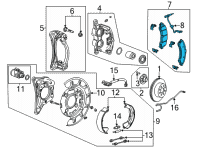 OEM 2022 Chevrolet Silverado 2500 HD PAD KIT-RR DISC BRK Diagram - 85123841