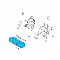 OEM 2001 Nissan Maxima Cushion Assembly Rear Seat Diagram - 88300-3Y100