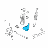 OEM Ford F-250 Super Duty Mount Bracket Diagram - LC3Z-3B095-A