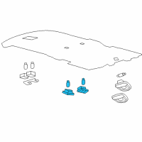 OEM Ford Expedition Overhead Lamp Diagram - 8L1Z-13A701-AB
