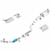 OEM Kia Forte Catalytic Converter Assembly Diagram - 289502E130