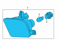 OEM Honda Odyssey LIGHT, FR- R TURN Diagram - 33300-THR-A31