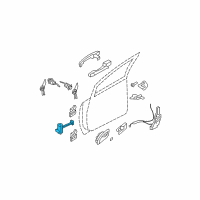 OEM Kia Rondo Checker Assembly-Front Door Diagram - 793801D001