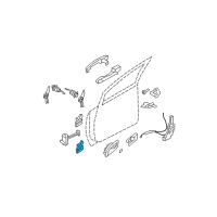 OEM 2016 Kia Forte5 Hinge Assembly-Front Door RH Diagram - 793202E000