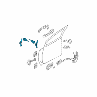 OEM 2010 Kia Rondo Door Key Sub Set, Right Diagram - 819801DB00