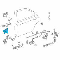 OEM 1999 Acura RL Hinge, Left Rear Door (Lower) Diagram - 67960-SZ3-305ZZ