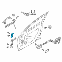 OEM Toyota Yaris Upper Hinge Diagram - 68710-WB004