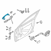 OEM 2020 Toyota Yaris Handle, Outside Diagram - 69210-WB035