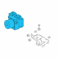 OEM Toyota Corolla iM ABS Control Unit Diagram - 44050-12D71