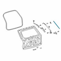 OEM 2020 Ford Explorer Support Cylinder Diagram - LB5Z-78406A10-A