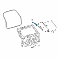 OEM 2021 Ford Police Interceptor Utility Hinge Diagram - LB5Z-7842901-A