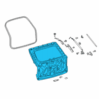 OEM 2022 Ford Explorer Lift Gate Diagram - LB5Z-7840010-A