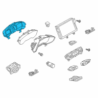 OEM 2017 Ford Focus Cluster Assembly Diagram - GM5Z-10849-CA