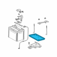 OEM 2001 Toyota 4Runner Tray Diagram - 74431-35030