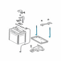 OEM Toyota Hold Down Bolt Diagram - 74451-20150