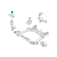 OEM Hyundai Entourage Damper Diagram - 21823-4D500