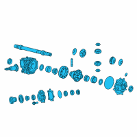 OEM 2005 Cadillac STS Differential Carrier Assembly (3.23 Ratio) Diagram - 25978161