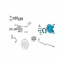 OEM Jeep Commander Plate-Parking Brake Diagram - 52089418AC