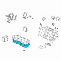 OEM 2002 Lexus IS300 Pad, Rear Seat Cushion Diagram - 71503-53010